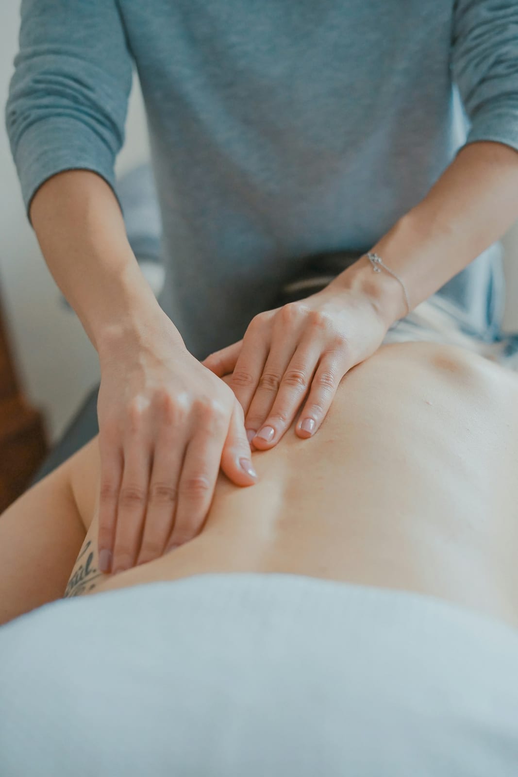 Calm treatment room at Imaan Skin — refer a friend offer